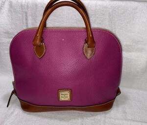 Dooney & Bourke Pebble Grain Pink Zip Zip Satchel